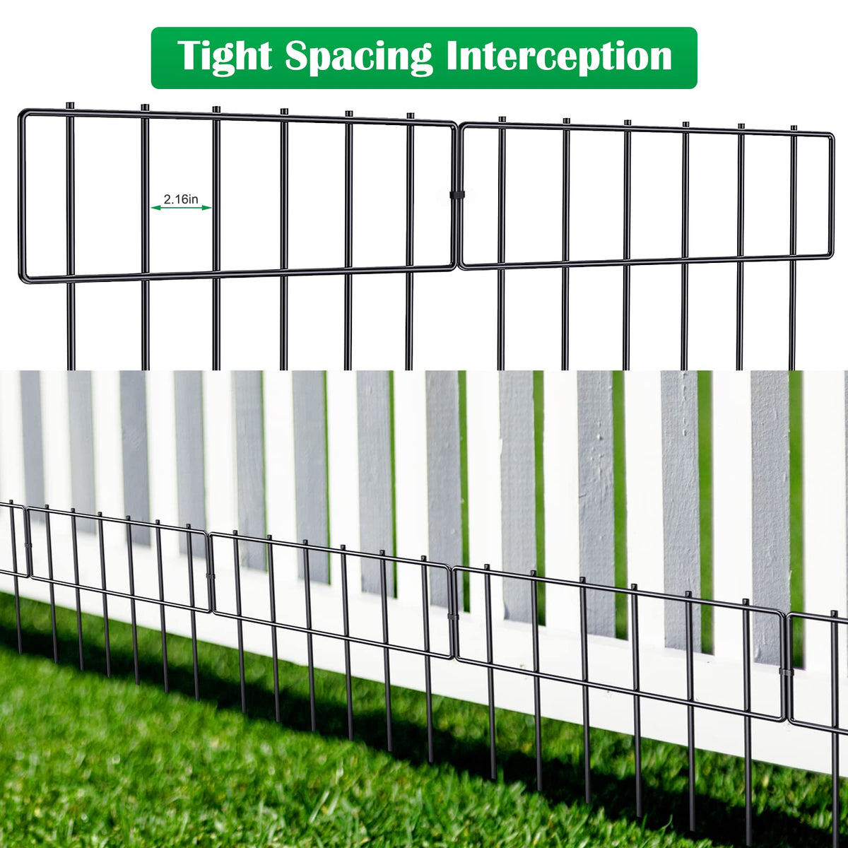NANANARDOSO durable garden fence withstands weather while defining edges.