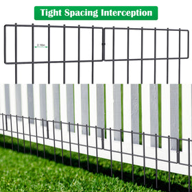 NANANARDOSO durable garden fence withstands weather while defining edges.