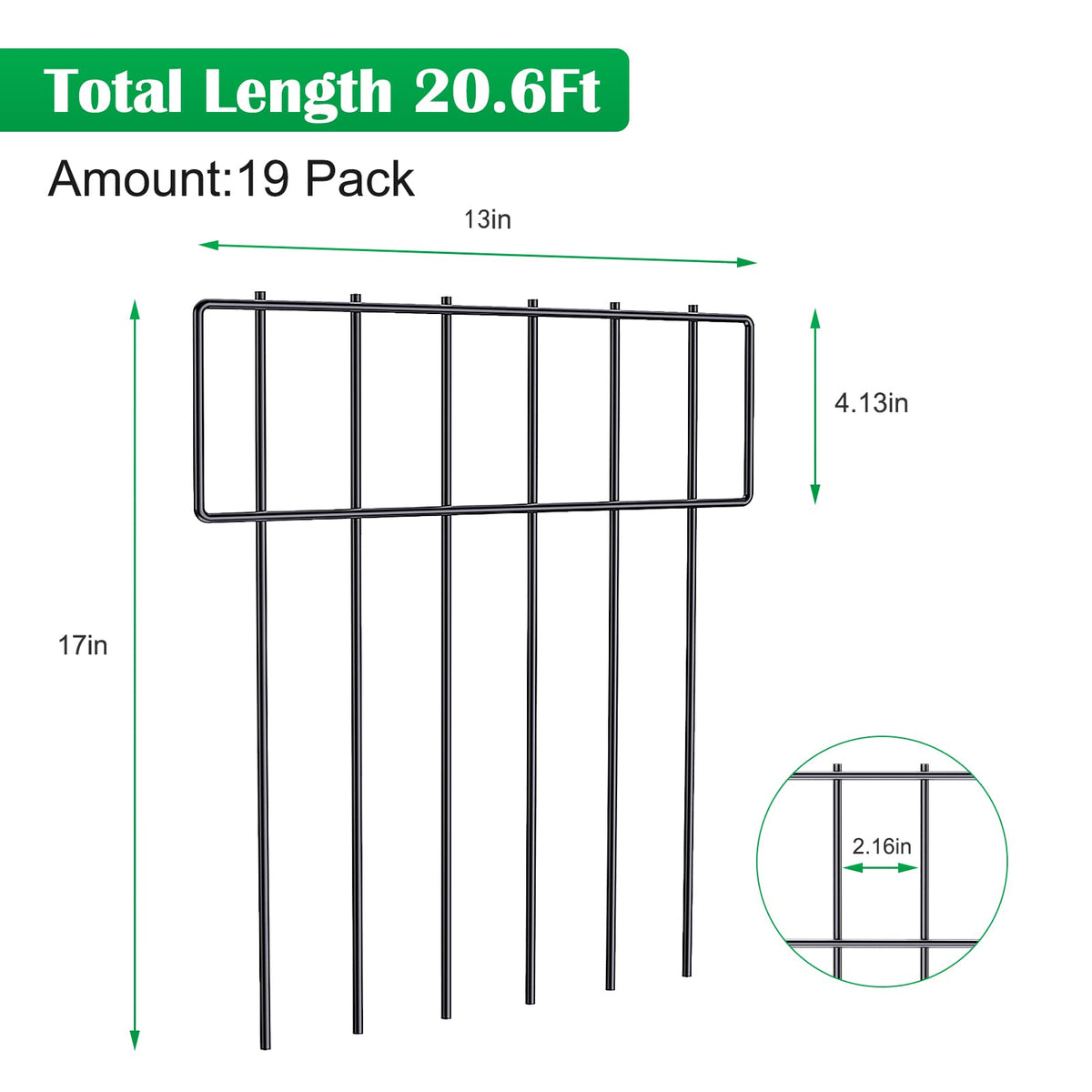 NANANARDOSO easy-install fence snaps together for quick setup.