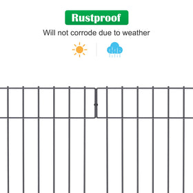NANANARDOSO no-dig fence panel easy to install along pathways.