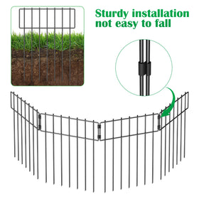 NANANARDOSO no-dig fencing provides easy, tool-free garden protection.