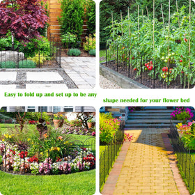 Nananardoso patio fencing enhances landscapes while defining walkways and beds.