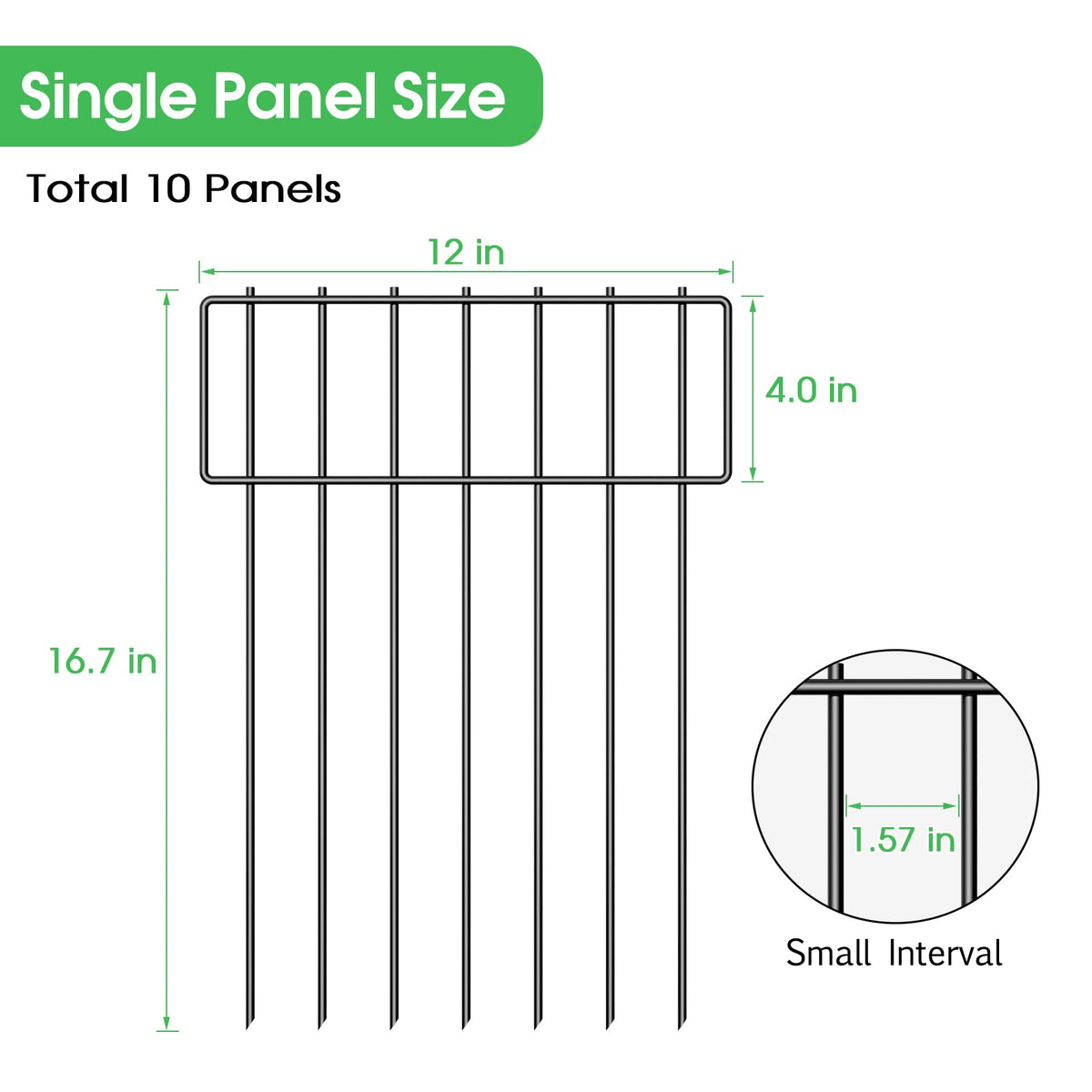 NANANARDOSO rustproof metal fence built to withstand weather and time.