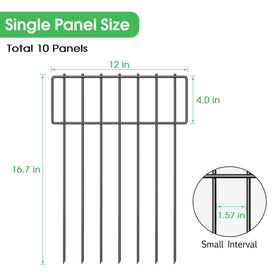NANANARDOSO rustproof metal fence built to withstand weather and time.