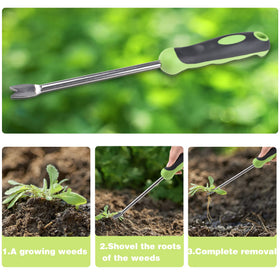 NANAOUS hand weeder tool length 34.5 cm for precise garden work