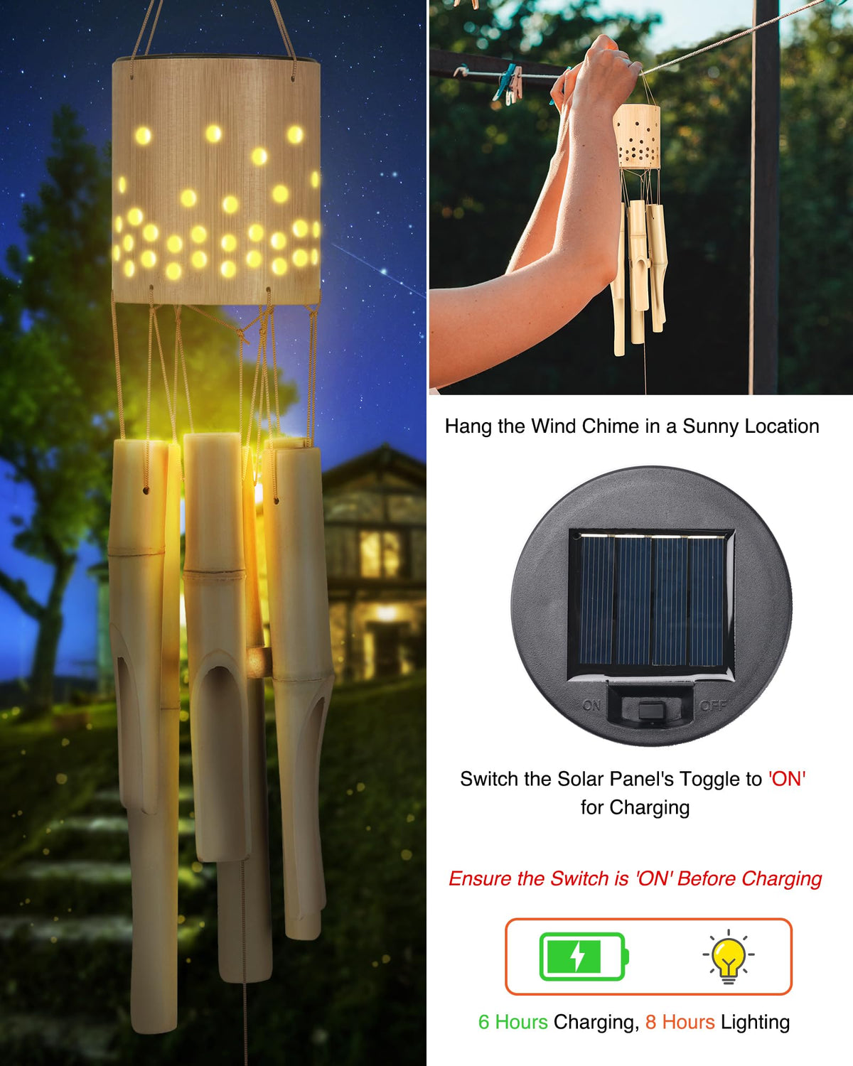 Nanatoc durable bamboo construction ensures lasting beauty in outdoor spaces.