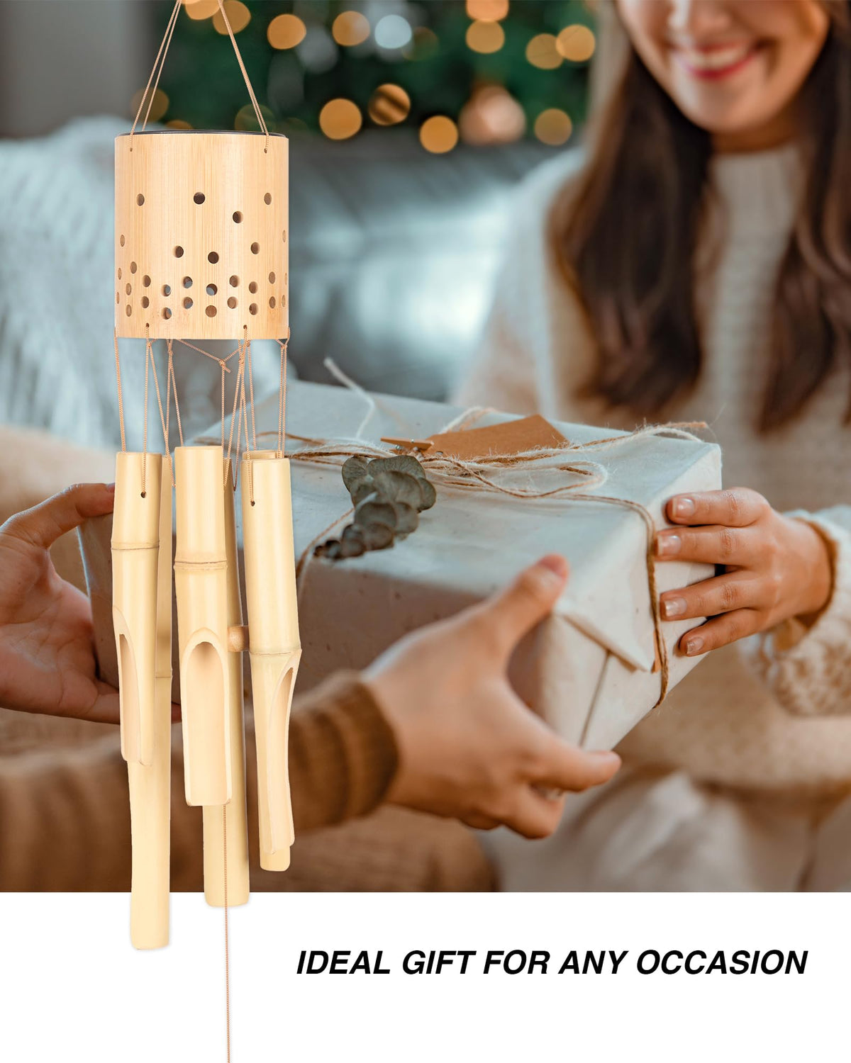 Nanatoc handcrafted wind chimes as a thoughtful garden or balcony gift.
