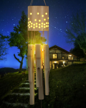 Nanatoc wind chimes for patio garden decor showcasing deep resonant tones.