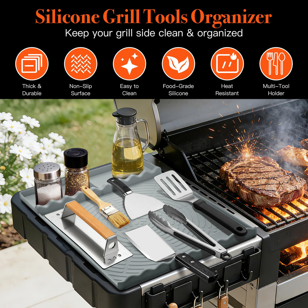 NancyL mat is dishwasher-safe and easy to wipe, saving cleanup time.