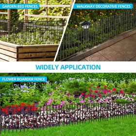NANYEZH 130in-garden-fence-length extends along lawn for continuous protection