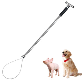 NAOEDEAH dog catcher pole in stainless steel for durable use.