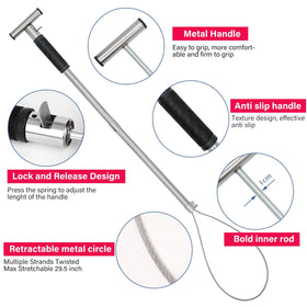 NAOEDEAH rubber anti-slip handle provides secure grip.