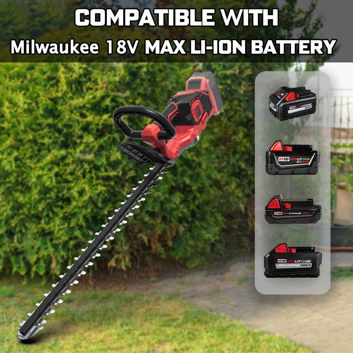 NAOKEV brushless motor reduces noise for extended trimming sessions.