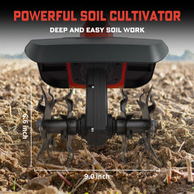 NAOKEV tiller with brushless motor delivers quieter operation and longer life