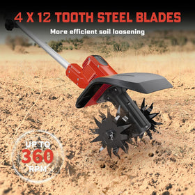 NAOKEV tiller with ergonomic adjustable handle for comfortable extended use