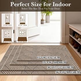 Naoloture door mat textured edges close-up highlighting reinforced seam