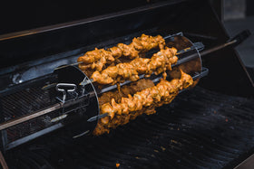 Napoleon kebab kit works with rear or bottom burners on your grill