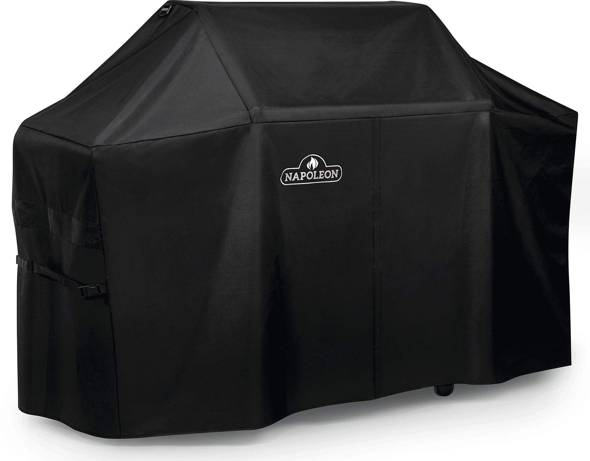 Napoleon PRO 665 cover on side shelves with buckle secure fit