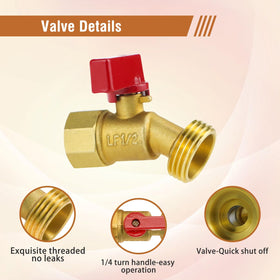 Napredak 1/4-turn valve enabling quick on/off control
