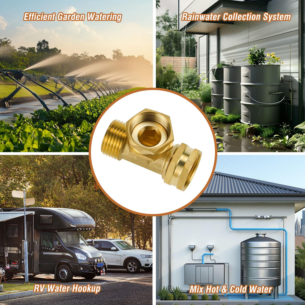 Napredak heavy-duty hose tee highlights durable brass construction for seasons