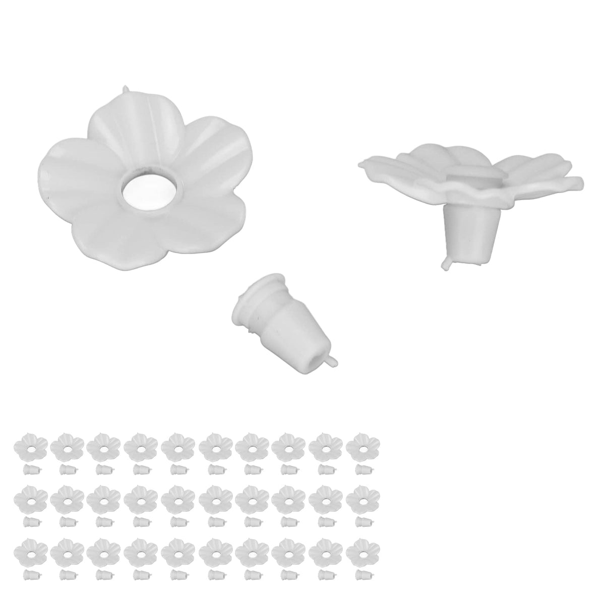 Naroote hummingbird feeder flowers set of 30 pieces, for quick port replacements.