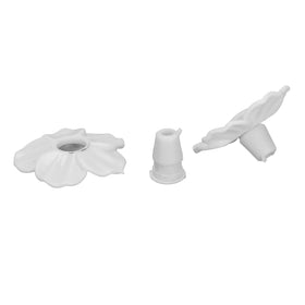 Naroote durable plastic feeder flowers withstand outdoor conditions for long-lasting use.