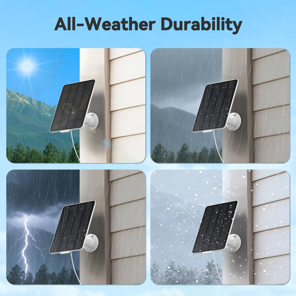 Naseto daylight charging capability supports low-power cameras.