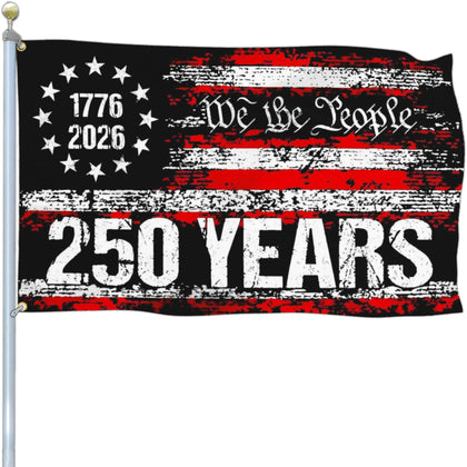 NASIAN 250-year flag front view for outdoor patriotic display.
