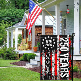 NASIAN 250th anniversary flag double-sided print, readable from both directions.