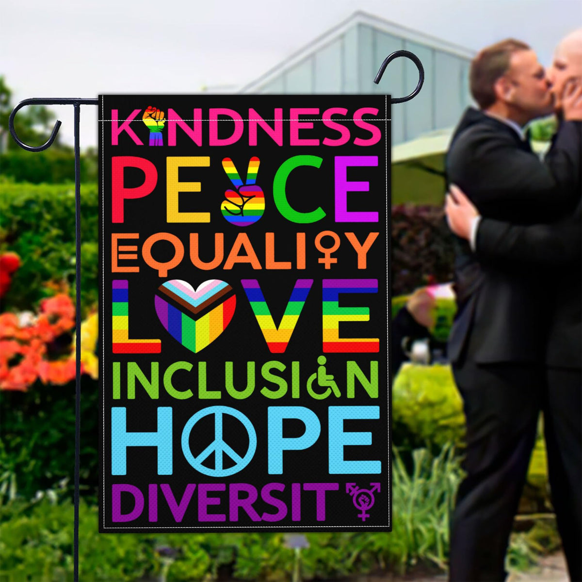 NASIAN ally resist flag, bright colors celebrate Pride and inclusion.