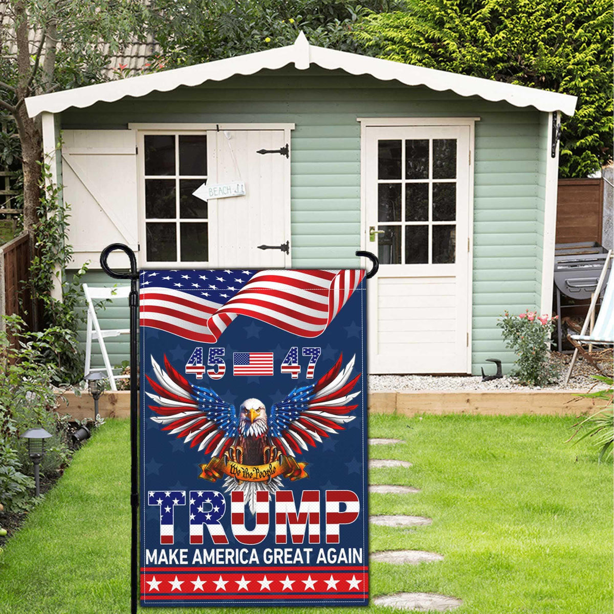 NASIAN brass grommets yard flag 3x5ft, easy to mount and secure.
