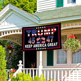 NASIAN double-sided mirror print flag readable on front while decorative from back