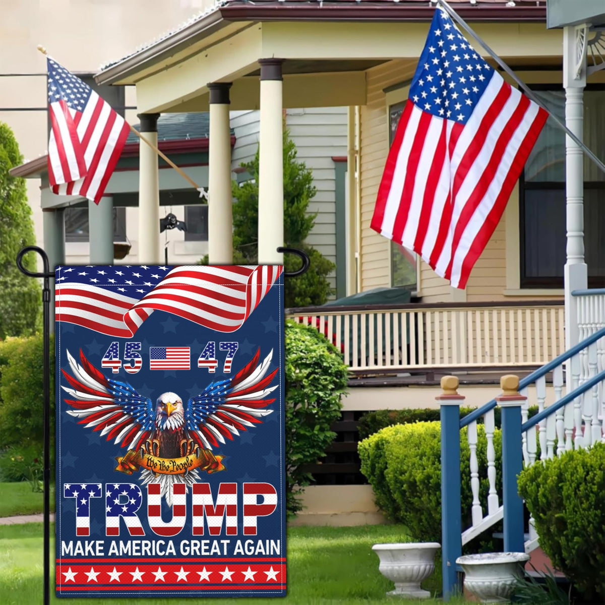 NASIAN front porch flag 3x5ft, double-sided print for visible curb appeal.