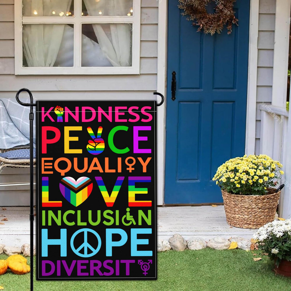 NASIAN outdoor flag for yard decor, weather-resistant colors endure sun and rain.