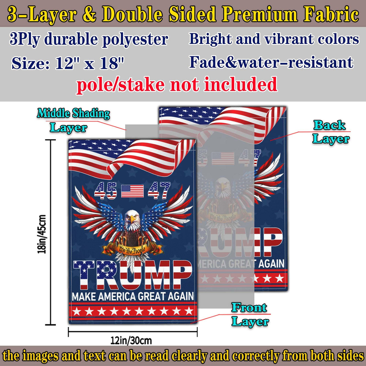 NASIAN outdoor flag 3x5ft, ideal for patio display and durable color.