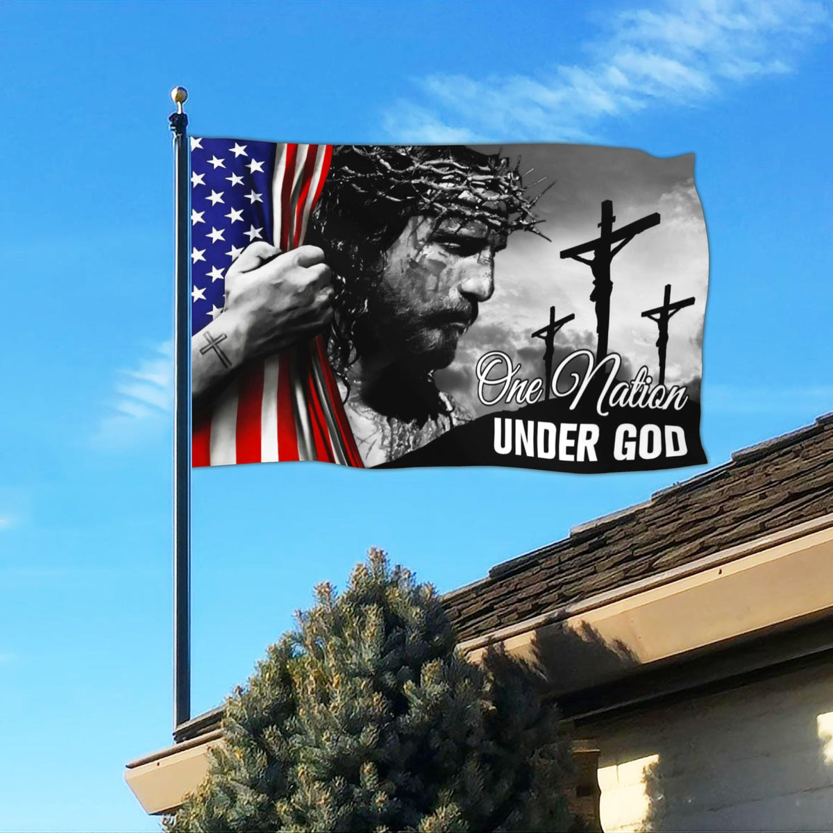 NASIAN outdoor-weather flag — designed to withstand wind and sun exposure.