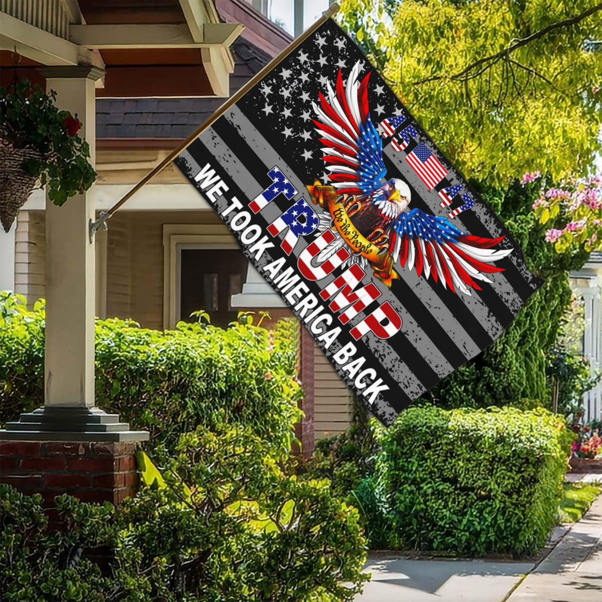 NASIAN Patriotic flag highlighting durable polyester material and fade resistance