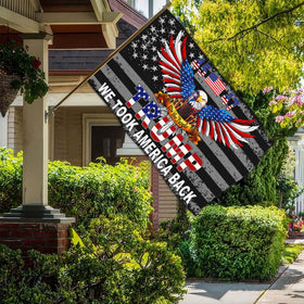 NASIAN Patriotic flag highlighting durable polyester material and fade resistance