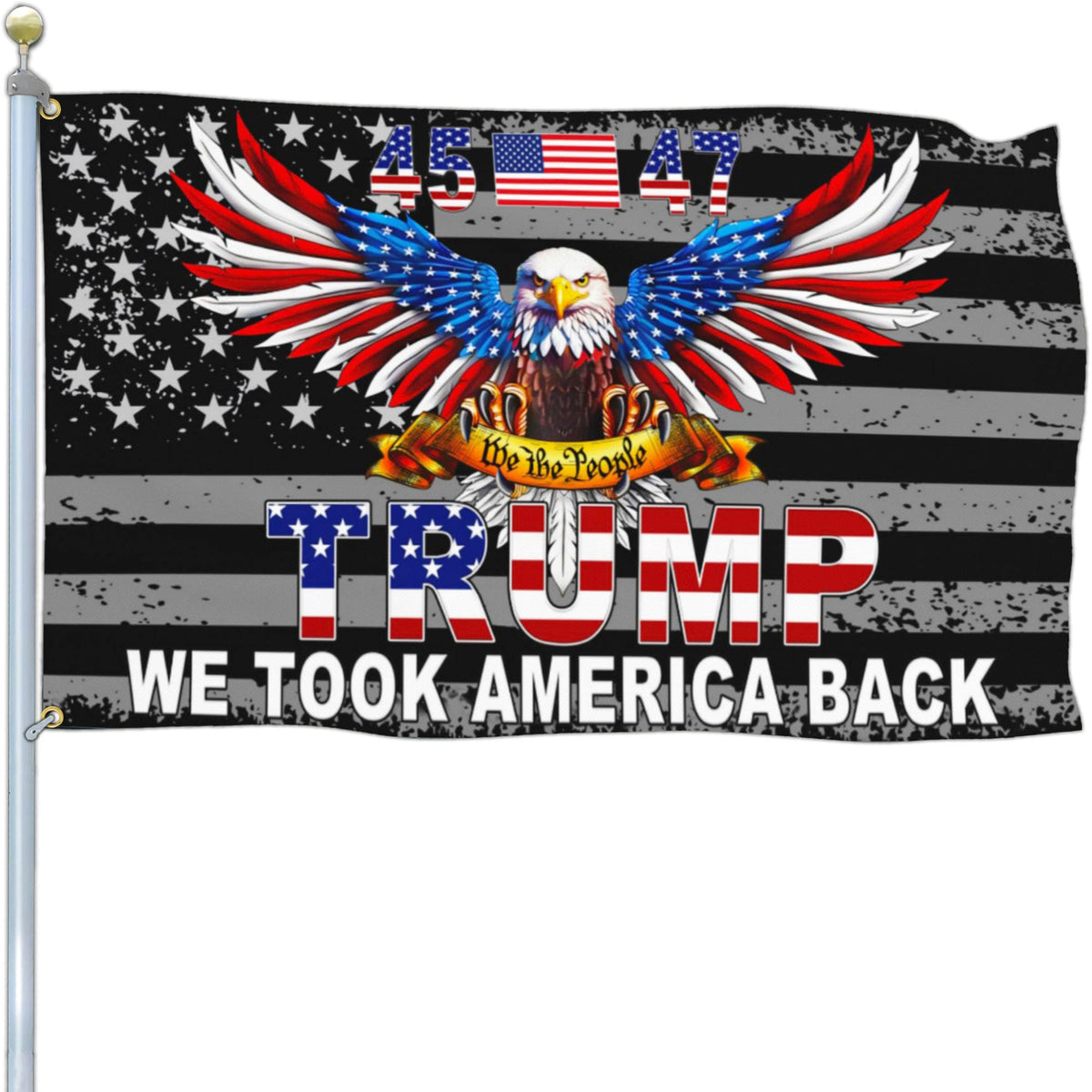 NASIAN Patriotic flag for outdoor display featuring an eagle design and weather resistance