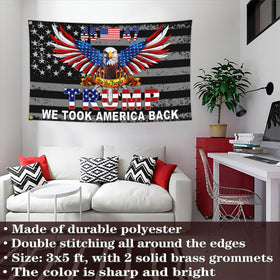 NASIAN Patriotic flag displayed in yard for curb appeal and welcome