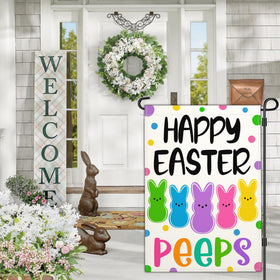 NASIAN Durable polyester Easter flag resists fading over time.