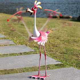Natelf flamingo garden statue blends art and whimsy for any yard
