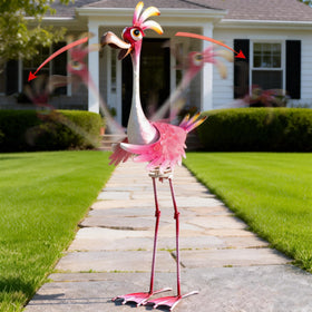 Natelf flamingo indoor foyer decor creates whimsical welcome