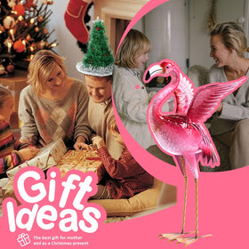 Natelf outdoor flamingo yard art adds whimsical charm to patios and gardens.