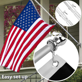 NatFlag flagpole bracket included ensures secure mounting on porch or wall.
