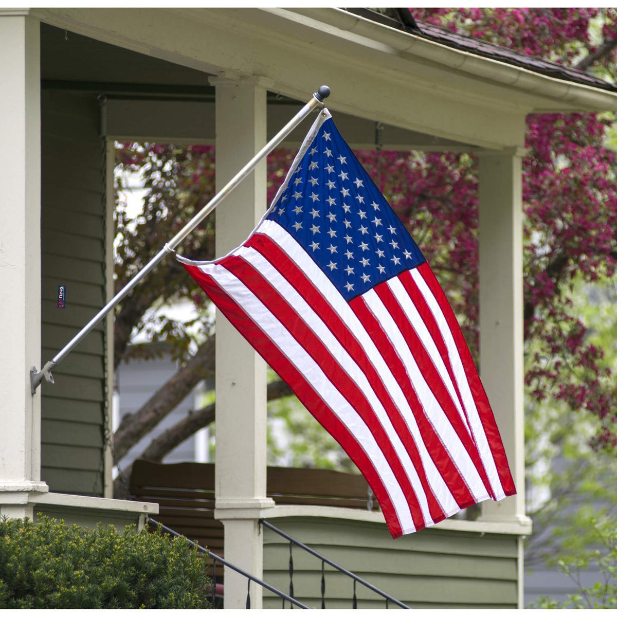 NatFlag outdoor flag display setup fits yards and entryways for daily patriotic ambiance.