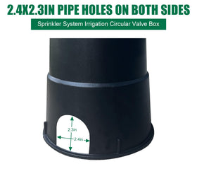 Natotela valve box back reinforcing rib strengthens the unit for pedestrian traffic.