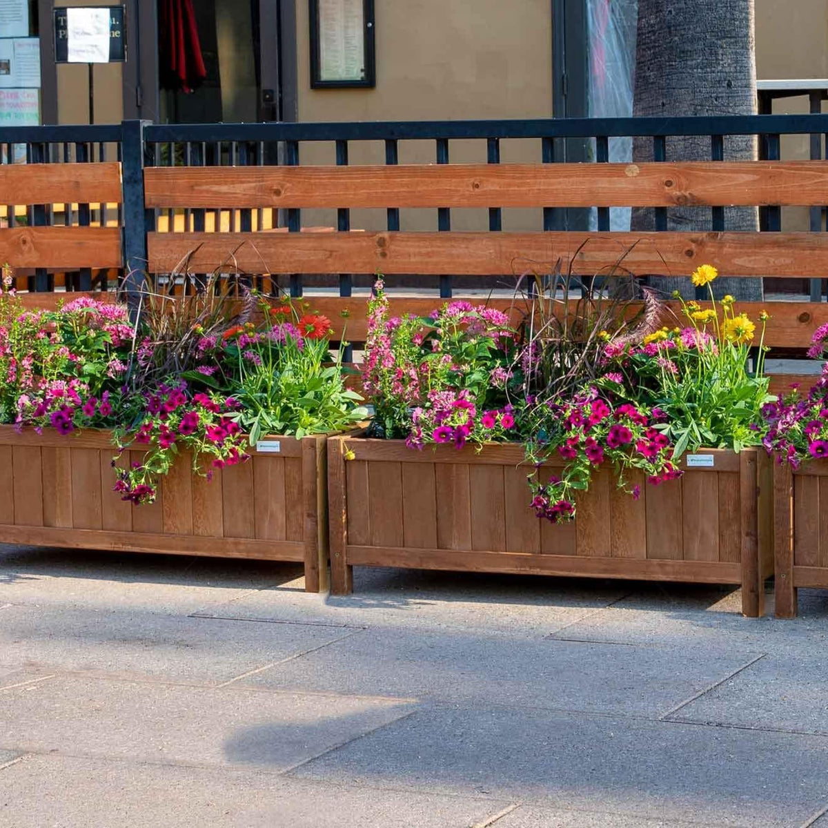 NatraHedge Hampton Classic planter box top view, shows spacious planting area for vegetables.