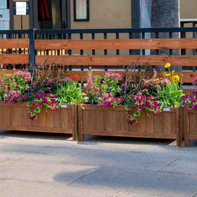 NatraHedge Hampton Classic planter box top view, shows spacious planting area for vegetables.