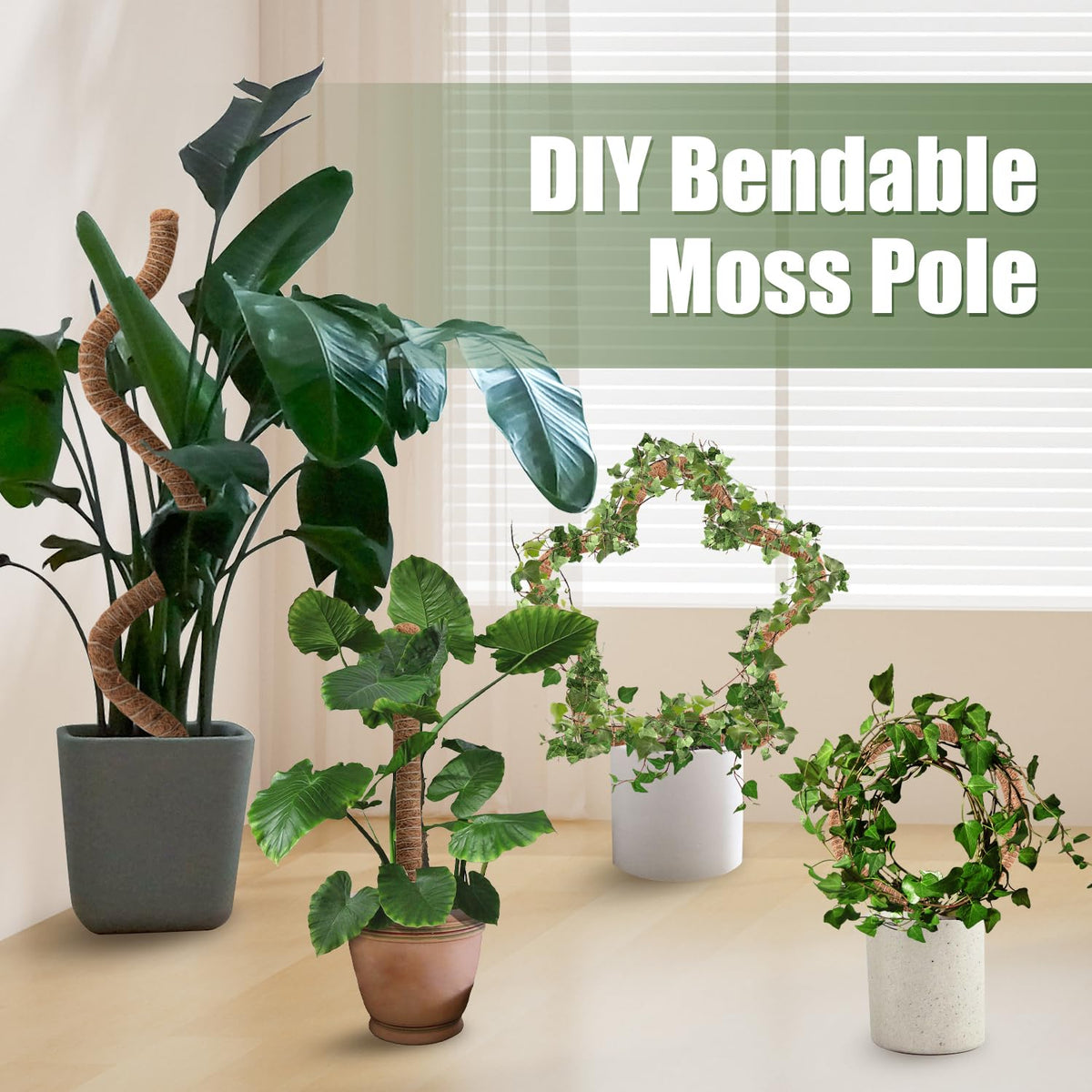NATSUKY aluminum-core moss pole internal view shows durability.